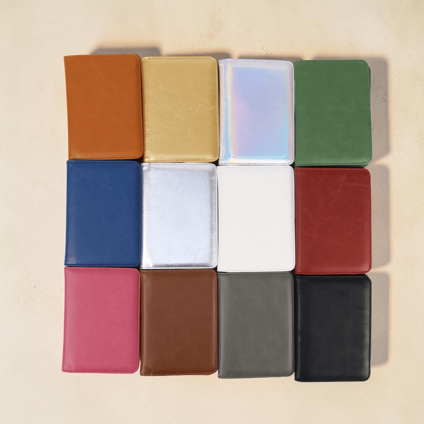 Personalizable passport wallets for travel enthusiasts, frequent flyers, and adventure seekers